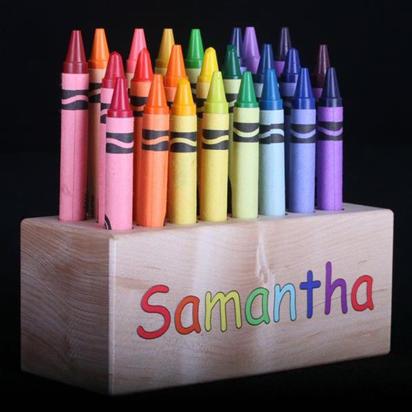 Personalized Crayon Holder